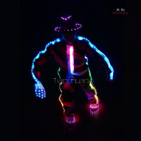 Michael jackson light up led suit dance costume